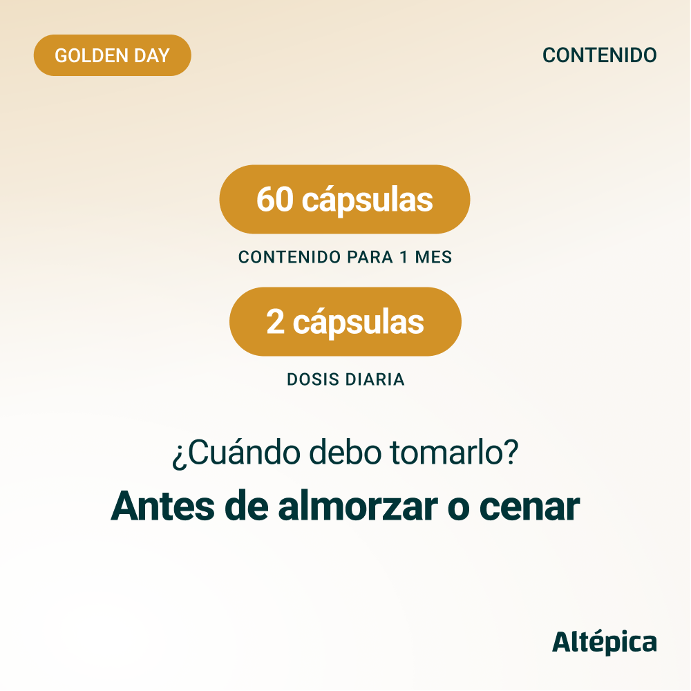 Golden Day de Altépica, suplemento con cúrcuma, jengibre y pimienta negra (imagen 3 de 7)