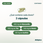 Chill Mood de Altépica, suplemento con reishi, azafrán, manzanilla y tilo (imagen 4 de 7)