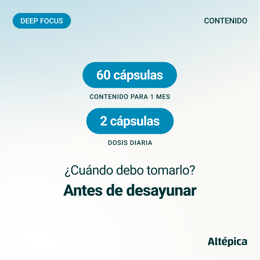 Deep Focus de Altépica, suplemento con melena de león, romero, salvia y melisa (imagen 3 de 7)